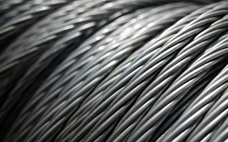 metal wire ropes texture, Steel Cable texture, metal texture, metal wire texture, steel wire, steel texture, HD wallpaper
