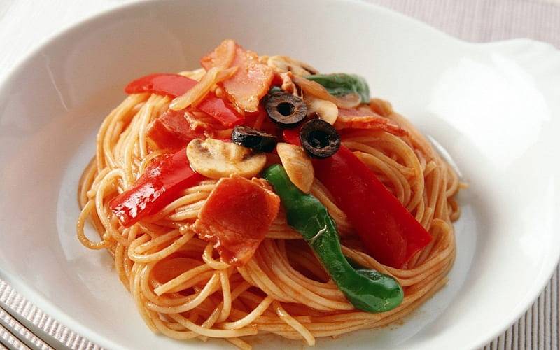 Delicious Spaghetti spaghetti, sauce, delicious, Italian, food, psta, HD wallpaper