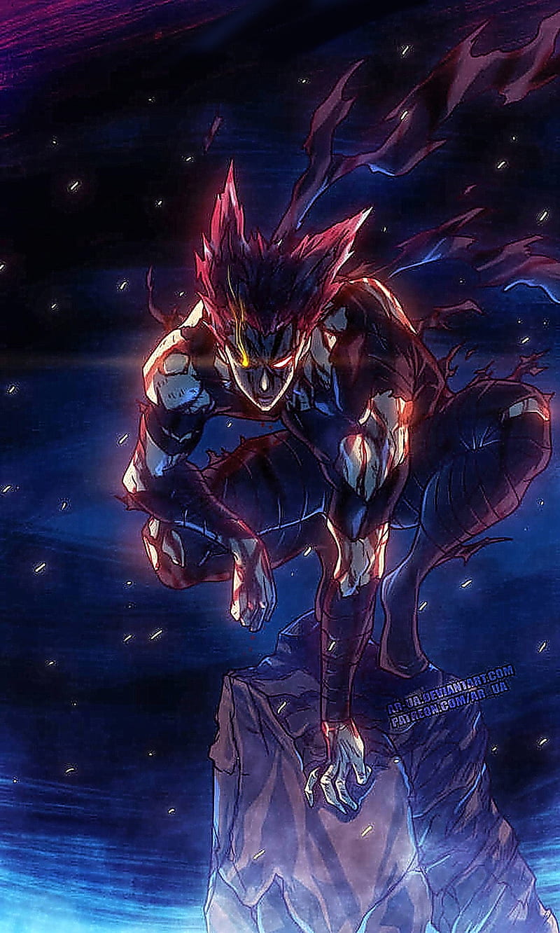 Garou Galaxy, monster, one punch man, purple, HD phone wallpaper