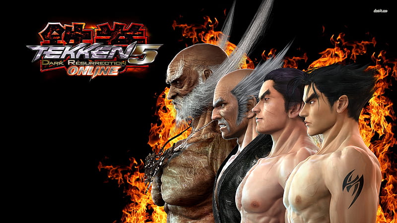 Tekken 5: Dark Resurrection, fighting, Tekken 5, video game, game, Kazama, Dark Resurrection, Mishima, gaming, Tekken, HD wallpaper
