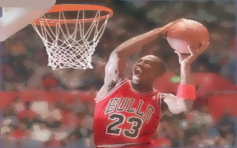 Number 23, jordan, michael jordan, basketball, slam dunk, HD wallpaper