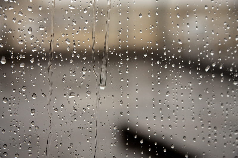 raining, water drops, windows, macro, Others, HD wallpaper
