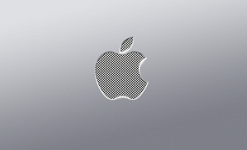 Grey apple, apple, iphone, mac, logo, magical, color, bonito, company, HD wallpaper