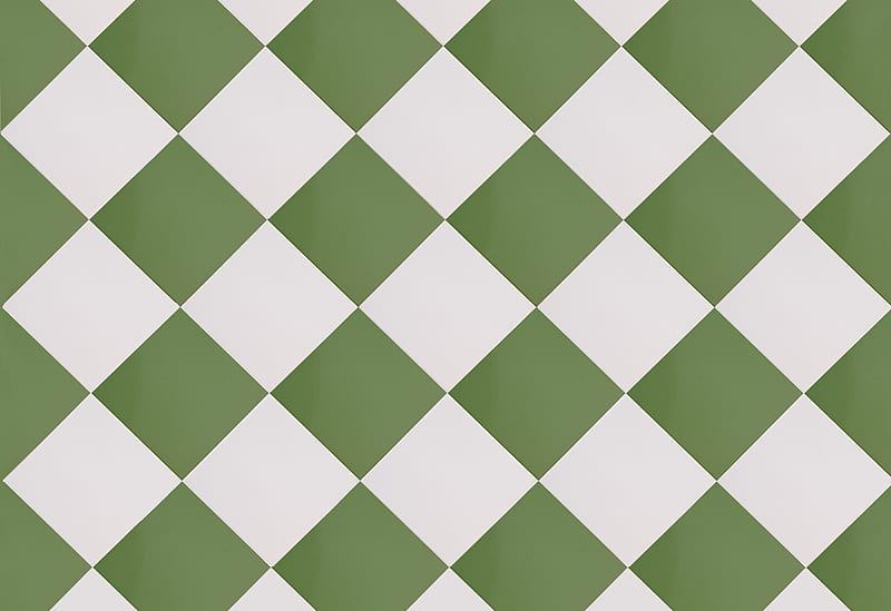 tile, green, white, square, HD wallpaper