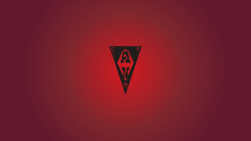 Morrowind red , elder scrolls, fade, logo, the elder scrolls, u, HD wallpaper
