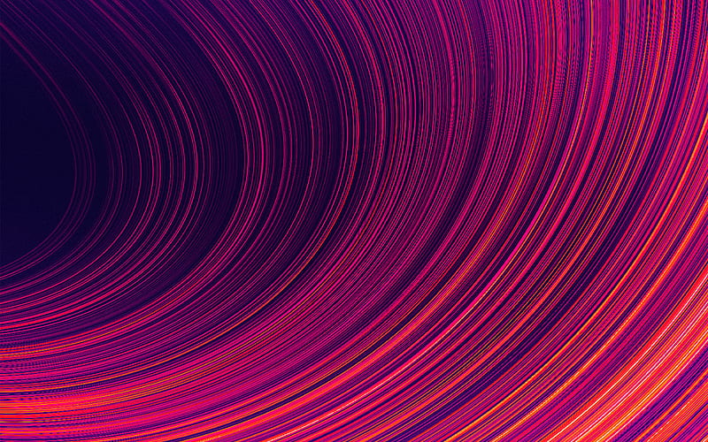 circle, line, red, pattern, background, HD wallpaper