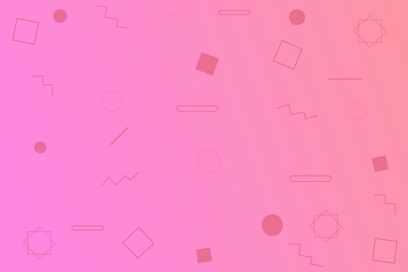 Abstract, Pink, Shapes, Geometry, HD wallpaper