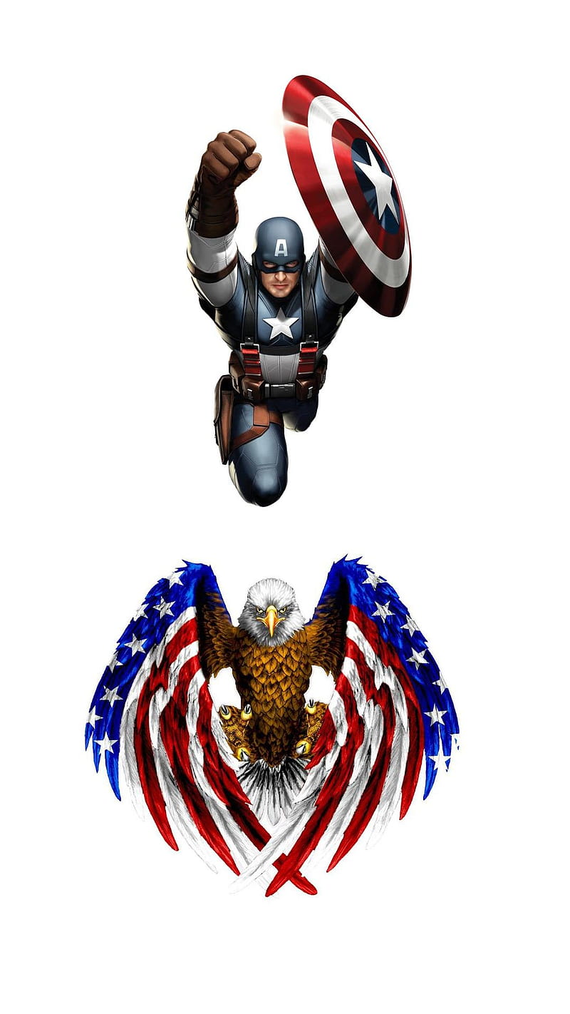 Capitán américa, vengadores, águila, bandera, maravilla, estrellas,  superhéroe, Fondo de pantalla de teléfono HD | Peakpx