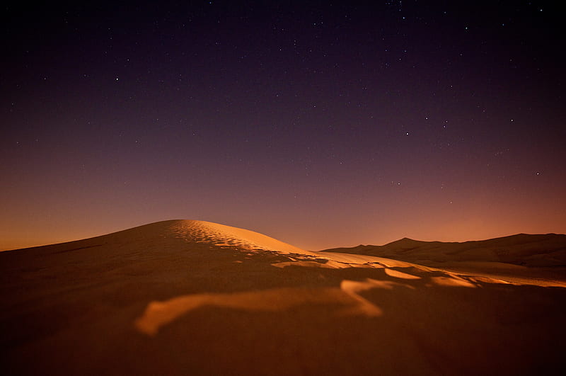 Desert Twilight , desert, twilight, nature, HD wallpaper