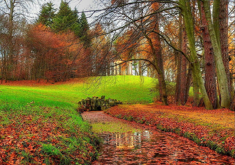 Bergpark Kassel Wilhelmshh, kassel, autumn, bergpark, HD wallpaper