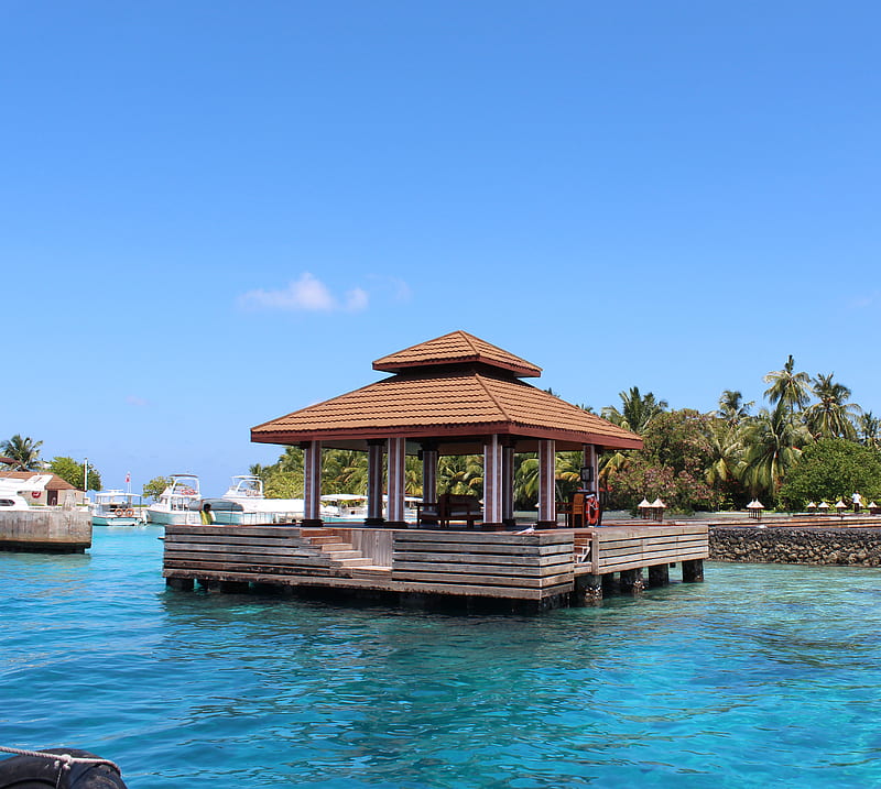 Maldives, resort, HD wallpaper