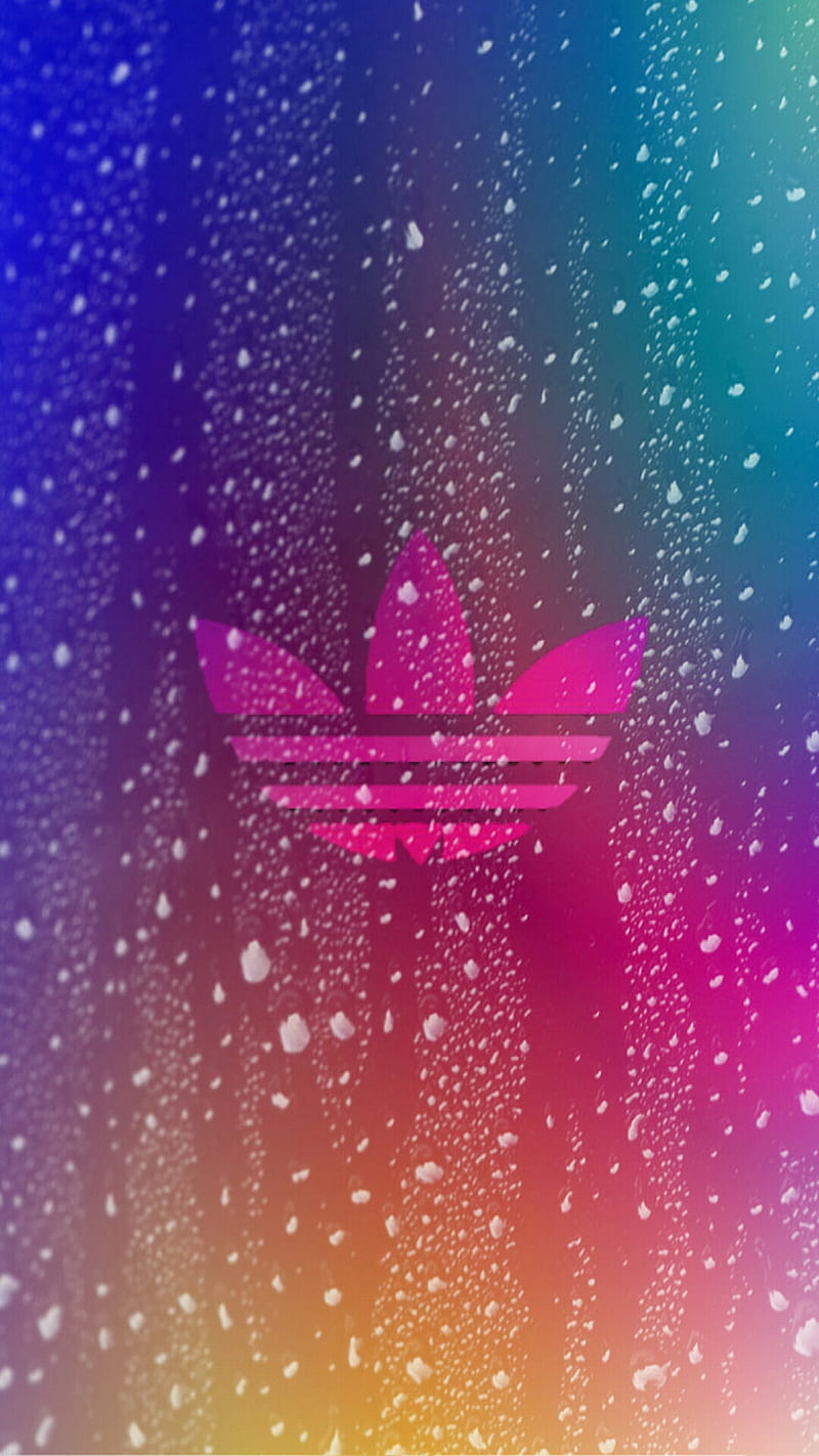 Adidas dripping, adidas, brands, logos, pink, HD phone wallpaper