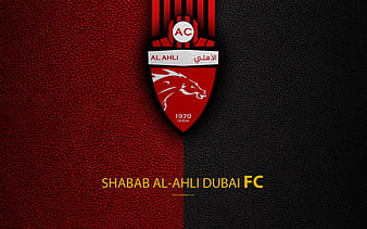 Al-Wasl FC logo, football club, leather texture, UAE League, Dubai ...