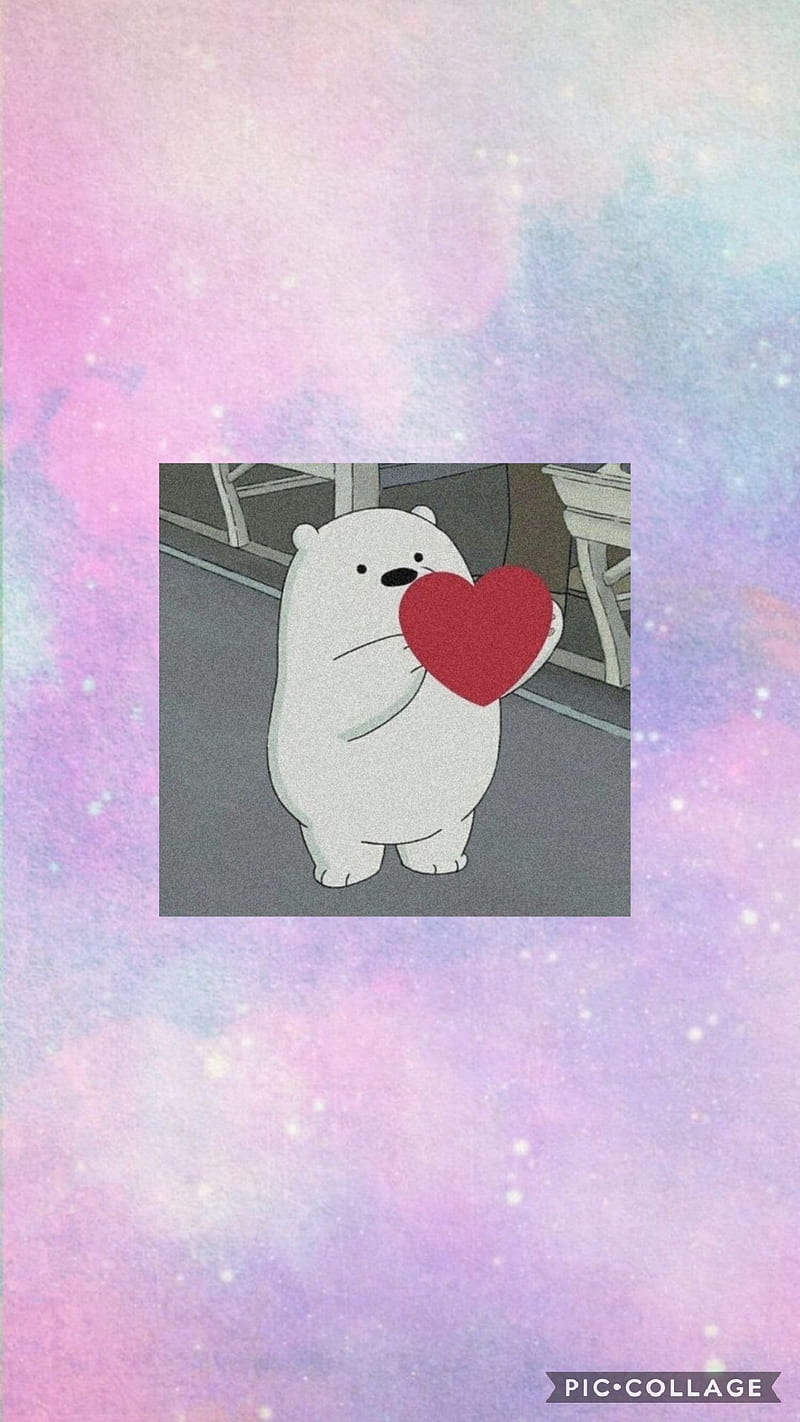 Ice bear, heart, icebear, HD phone wallpaper