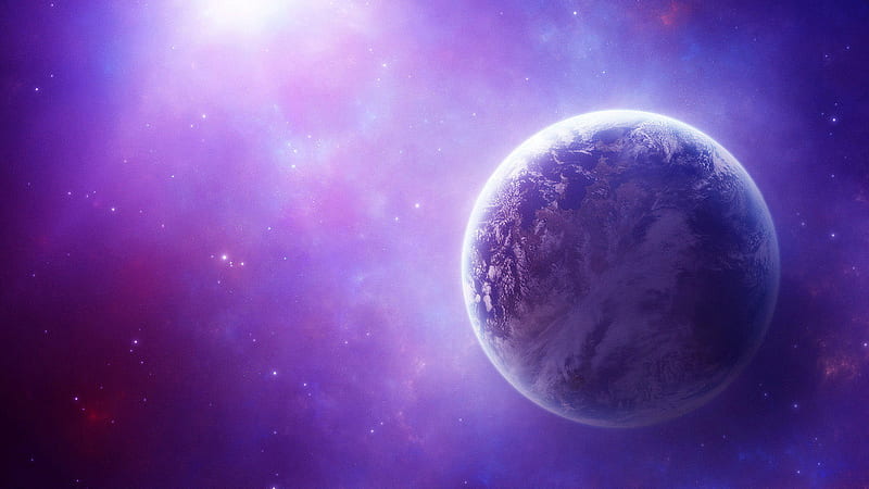 Beautiful space, purple, colourful, space, earth, galaxies, HD wallpaper |  Peakpx