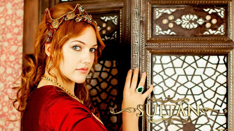 Magnificent Century (2011– ), red, Meryem Uzerli, sultan, redhead, hurrem, Magnificent Century, woman, girl, actress, HD wallpaper