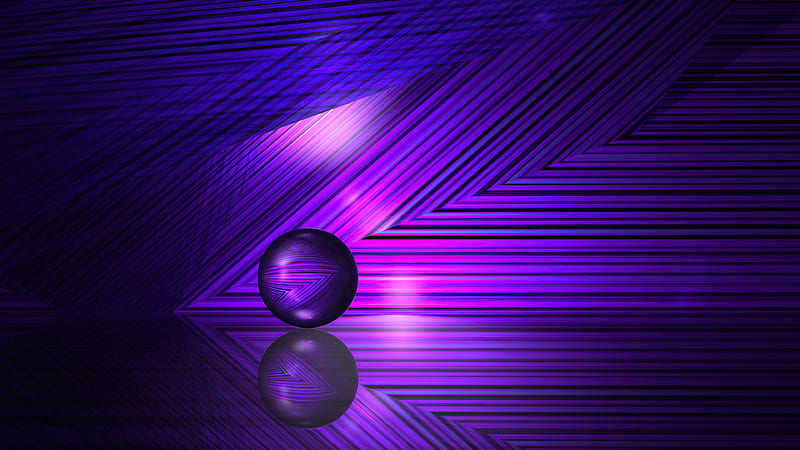 Purple Lines And Ball Lights Shades Purple Aesthetic, HD wallpaper