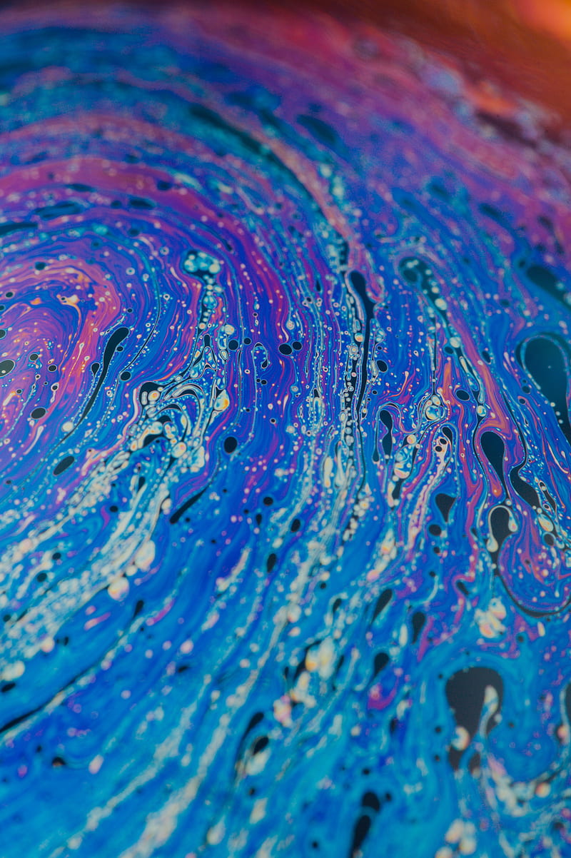 paint, multicolored, stains, spots, fluid art, HD phone wallpaper