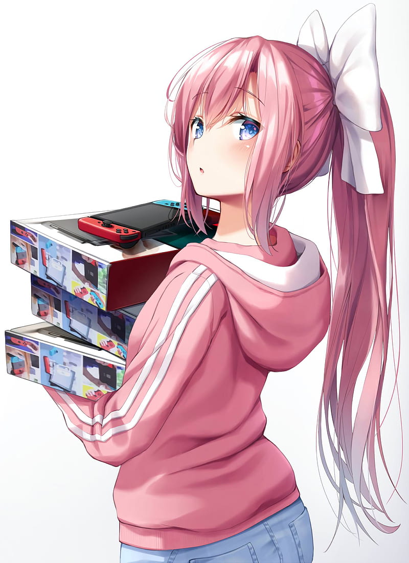 Gamer girl, anime, HD phone wallpaper | Peakpx