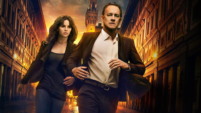 Inferno 2016, Tom Hanks, Felicity Jones, HD wallpaper