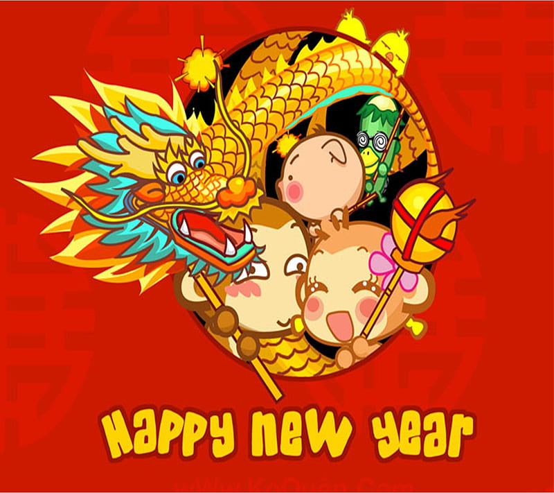 Chinese New Year, 2012, dragon, HD wallpaper