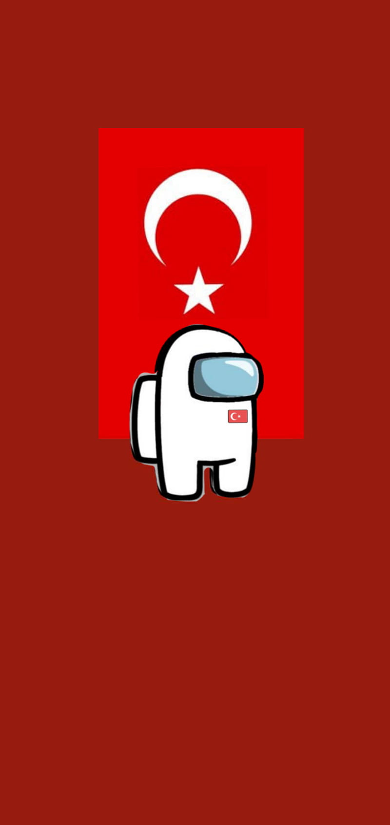 Among us Turkey , among us, white, oyun, black, HD phone wallpaper