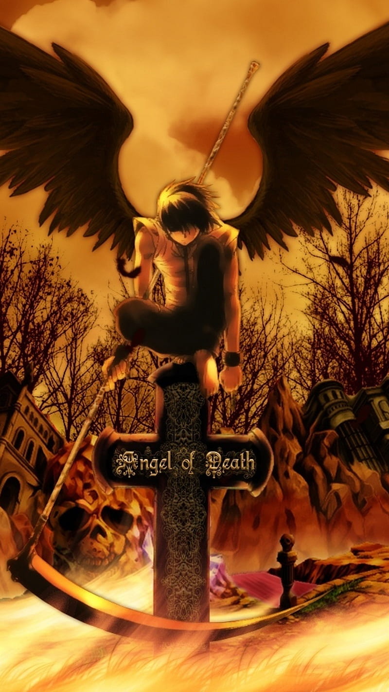 Angel of death, anime, dark, HD phone wallpaper | Peakpx