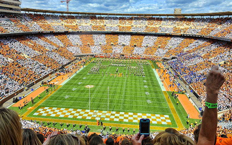 Neyland Stadium, Tennessee Volunteers Stadium, stands, american football, inside view, Knoxville, Tennessee, Tennessee Volunteers, University of Tennessee, NCAA, HD wallpaper