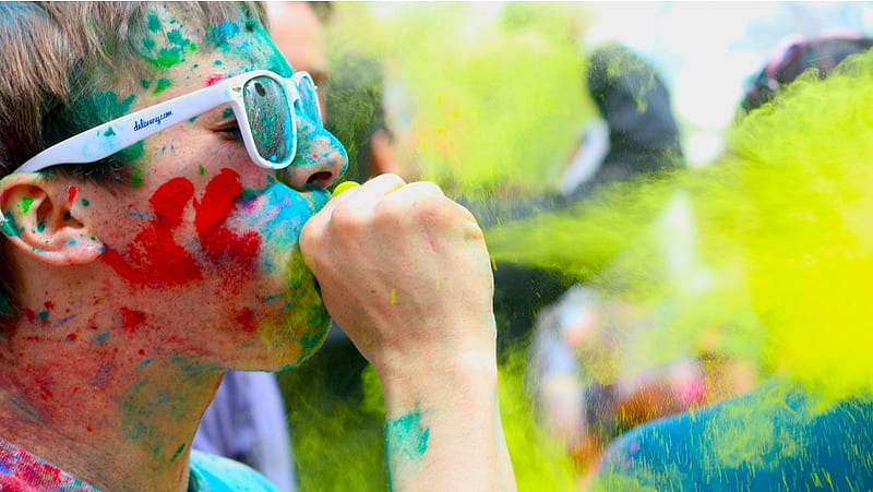childrens play holi hd wallpaper