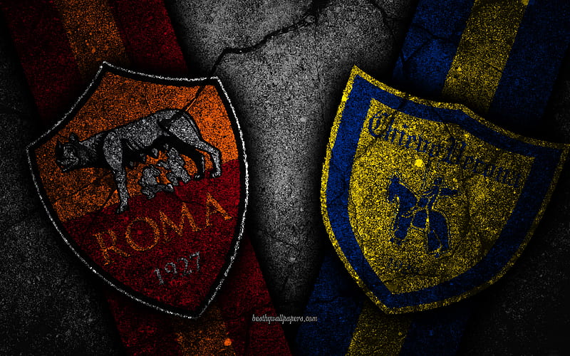 Roma vs Chievo Verona Round , Serie A, Italy, football, AC Roma, AC Chievo Verona, soccer, italian football club, HD wallpaper