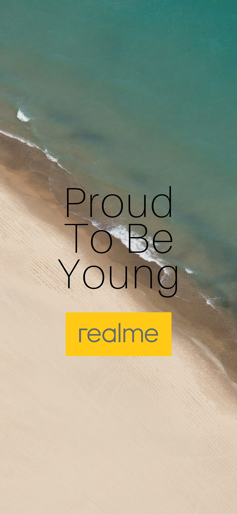 Proud To Be Young, beach, realme, realme 3 pro, sea, HD phone wallpaper