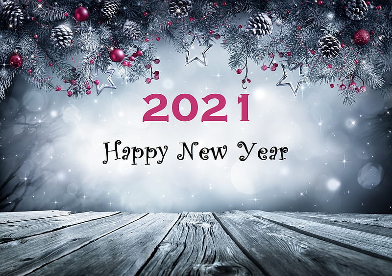 Holiday, New Year 2021, Christmas Ornaments, HD wallpaper