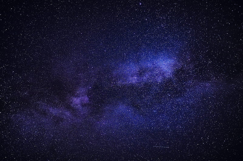 starry sky, stars, milky way, night, space, HD wallpaper