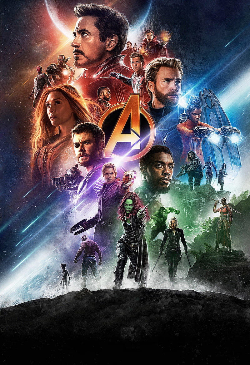 Avengers 3, Captain America, Galaxy, Hulk, Infinity War, Iron Man, Movie,  Spider Man, Hd Phone Wallpaper | Peakpx