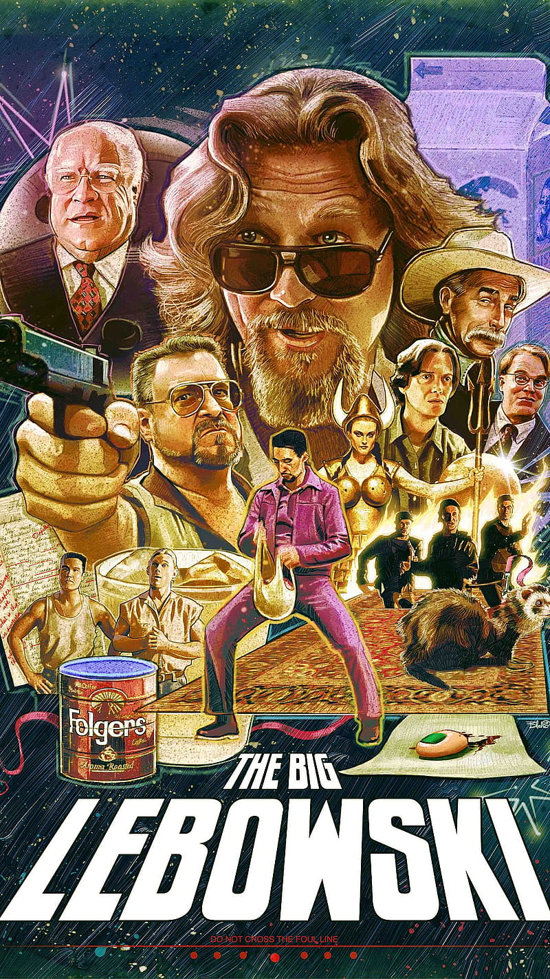 The Big Lebowski, 1989, movie, poster, HD phone wallpaper