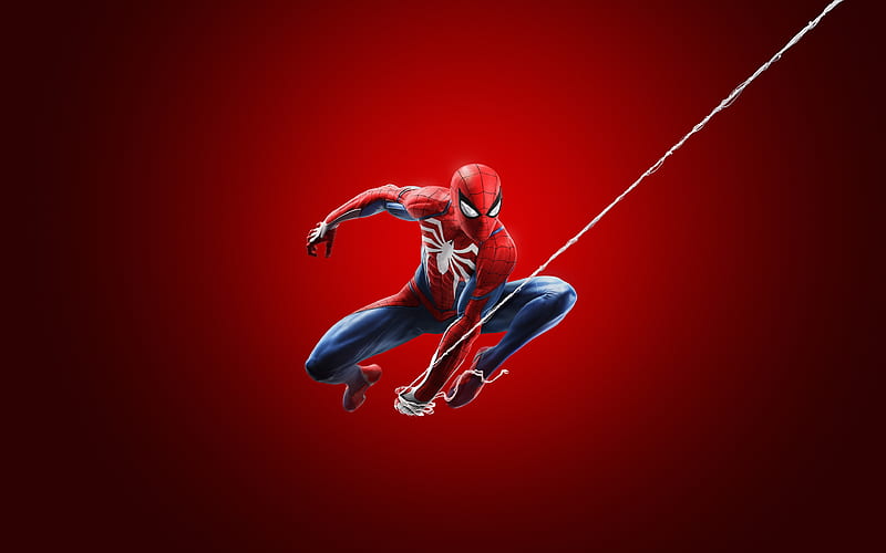 spider-man, jumping, web, Movies, HD wallpaper