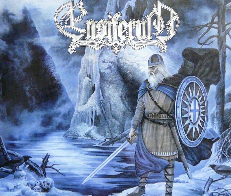 Ensiferum, colorful, bonito, viking, sword, nordic, blue, knight, HD wallpaper