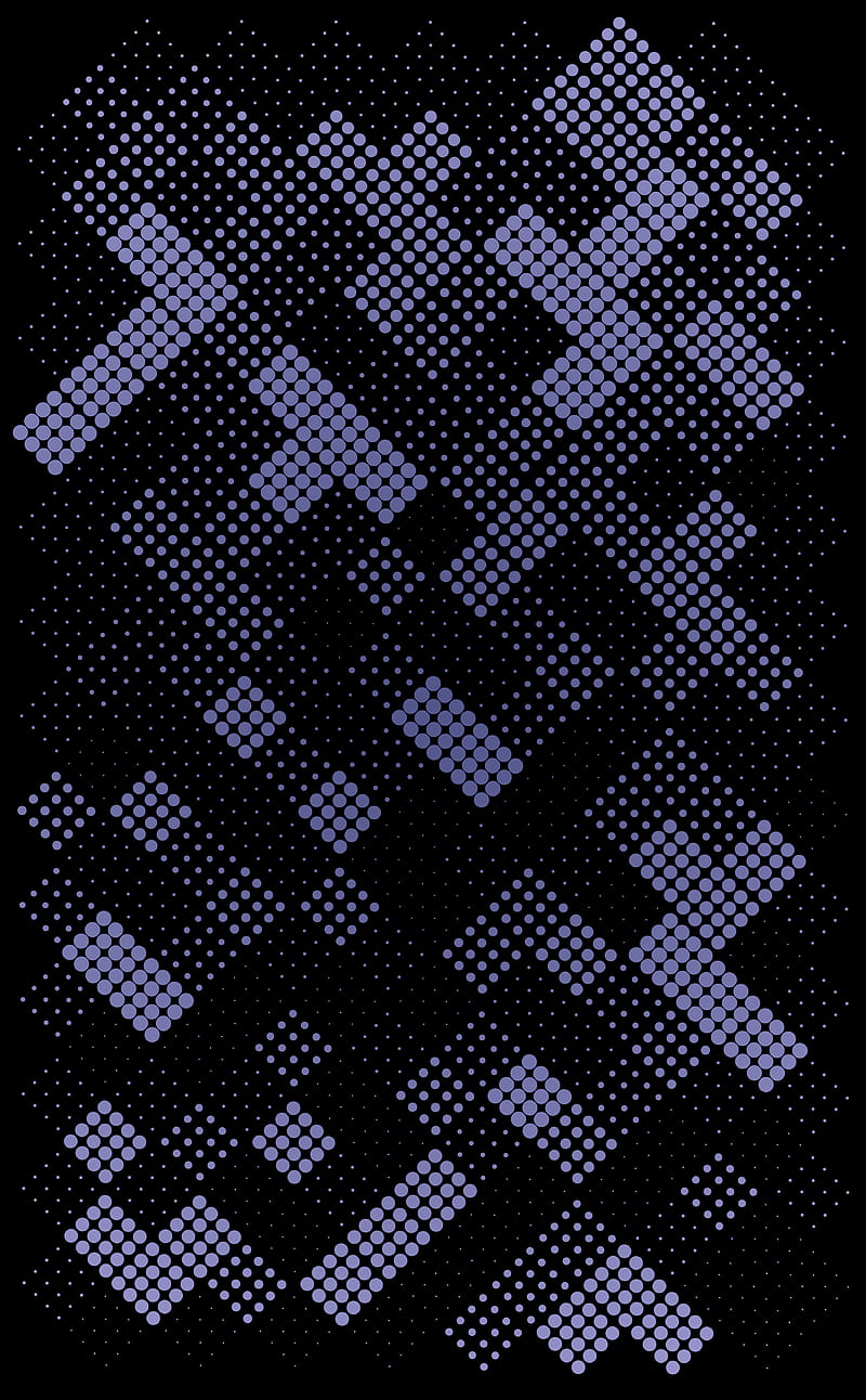 dots, shapes, purple, black, abstraction, HD phone wallpaper