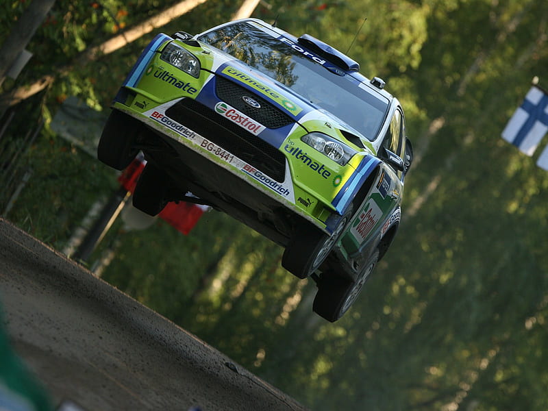 Focus Air 1, race, jump, ford, car, HD wallpaper