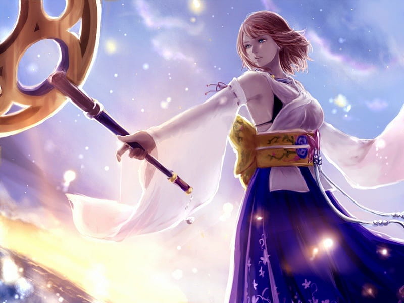 Yuna Staff Games Dress Video Games Bonito Final Fantasy X Final Fantasy Series Hd Wallpaper Peakpx