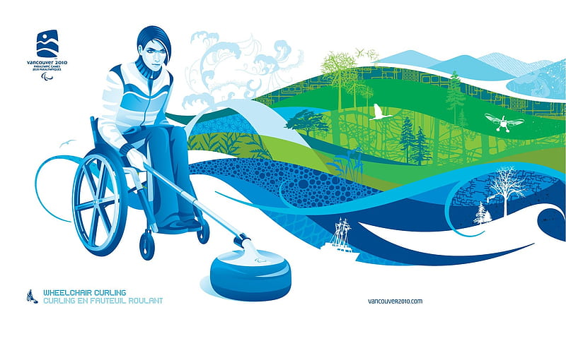Wheelchair curling-2010 Winter Paralympics Sport Events, HD wallpaper