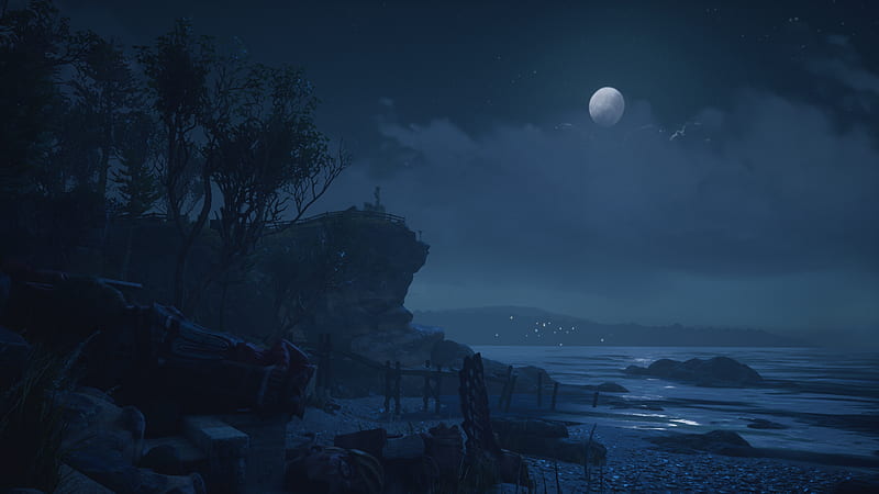 what remains of edith finch, indie games, moonlight, game landscape, Games, HD wallpaper