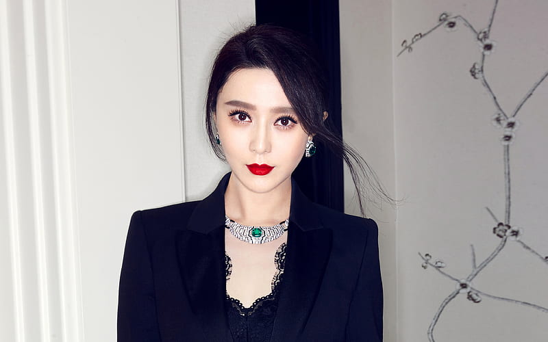 Fan Bingbing, 2017, chinese actress, portrait, beauty, HD wallpaper
