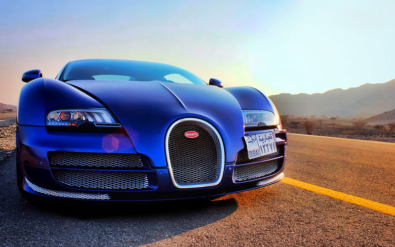 Bugatti Veyron road, supercars, hypercars, Bugatti, HD wallpaper