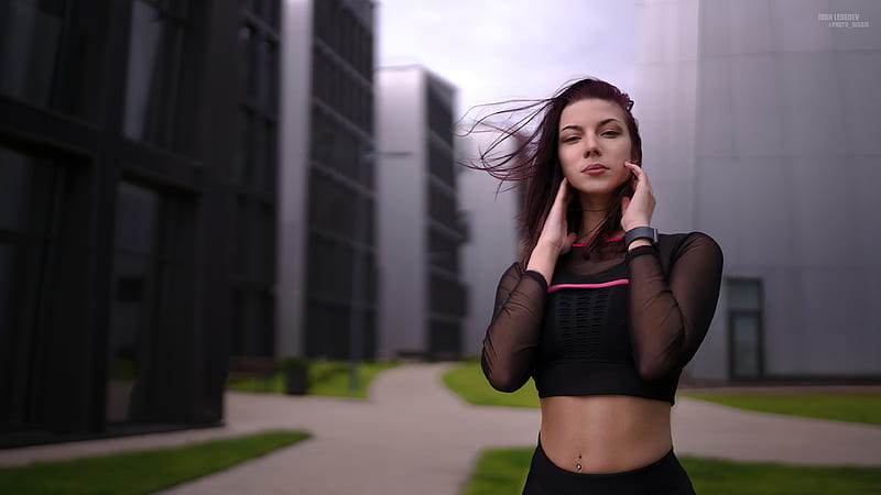 Ivan Lebedev Model , girls, model, smiling, HD wallpaper