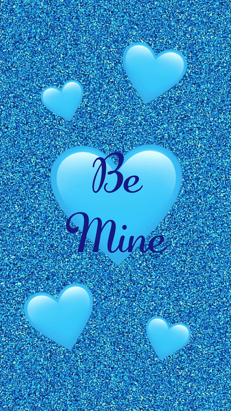 Be mine blue, corazones, love, HD phone wallpaper | Peakpx