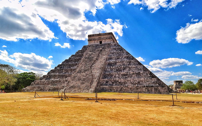 Chichen Itza mexican landmarks, Mayan, Mexico, South America, HD wallpaper