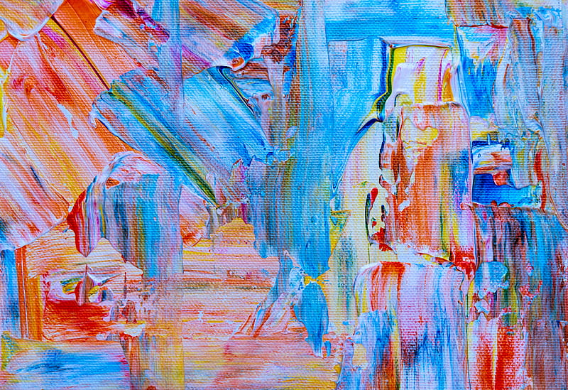 oil paints, multicolored, abstraction, HD wallpaper