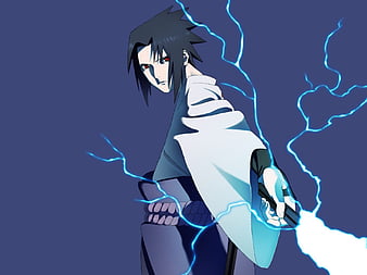 sasuke uchiha anime wallpaper, sasuke uchiha wallpaper, in the style of  cyberpunk dystopia, light blue and dark blue, realistic oil painting -  AI Generated Artwork - NightCafe Creator