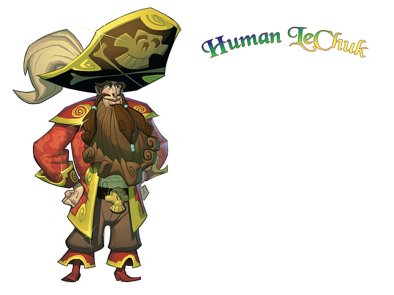 Human LeChuck, pirates, game, lechuck, monkey island, HD wallpaper